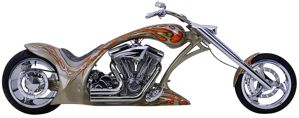 Custom Harley Chopper, photographiert von Marc Stantien