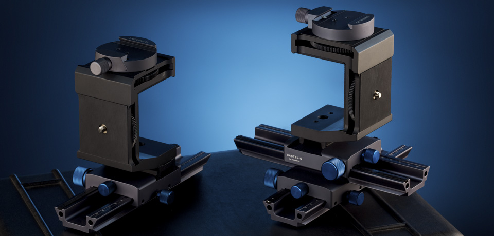 The new Support-Stands - for 35mm DSLRs and HCam-B1., photographiert von Stefan Steib